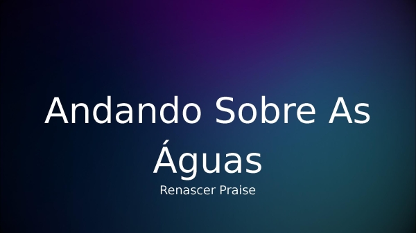 Andando Sobre As Águas - página 1