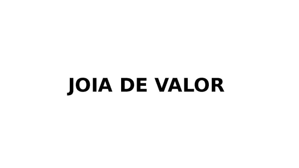 JOIA DE VALOR - página 1