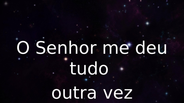 O Senhor me deu tudo outra vez - página 1