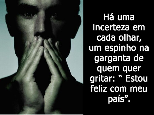 Há incerteza em cada olhar - página 1