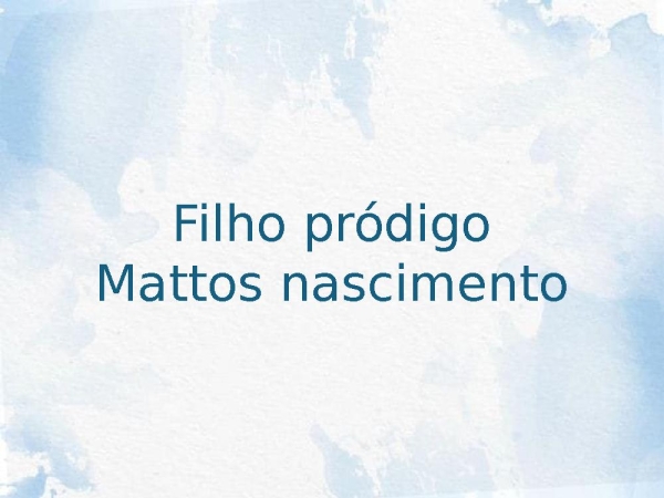 Filho pródigo - página 1