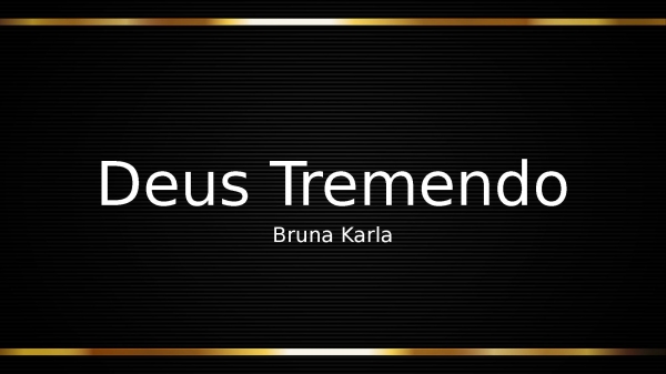 Deus Tremendo - página 1