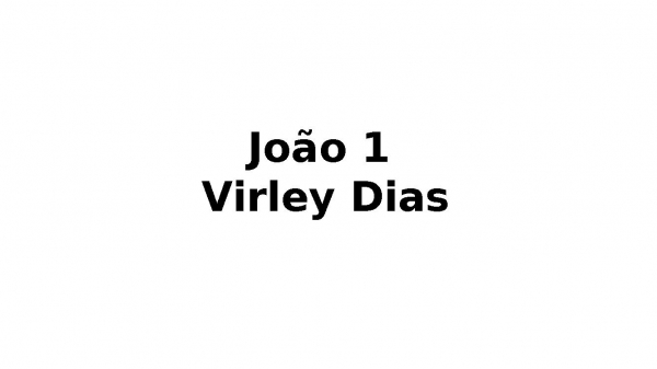 João 1 Virley Dias