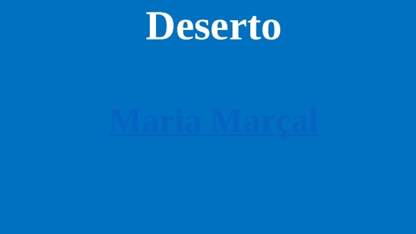 Deserto - página 1