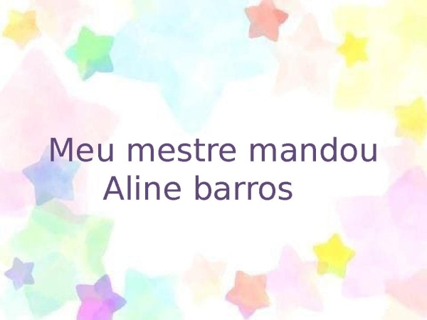 meu mestre mandou - página 1