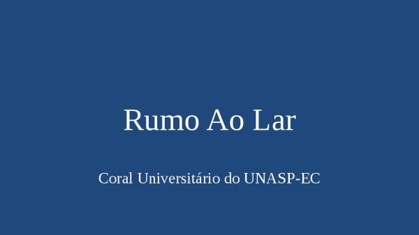 rumo ao lar - página 1