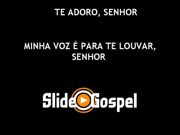 TE ADORO SENHOR - página 1