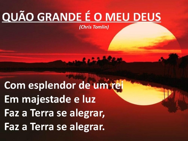 Quão grande é o meu Deus - página 1