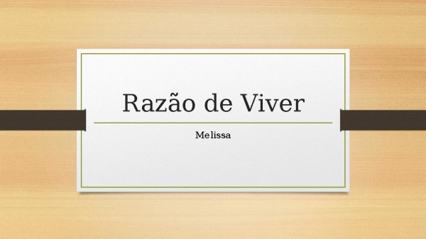 Razão de Viver - página 1