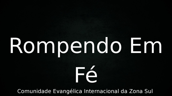 Rompendo Em Fé - página 1