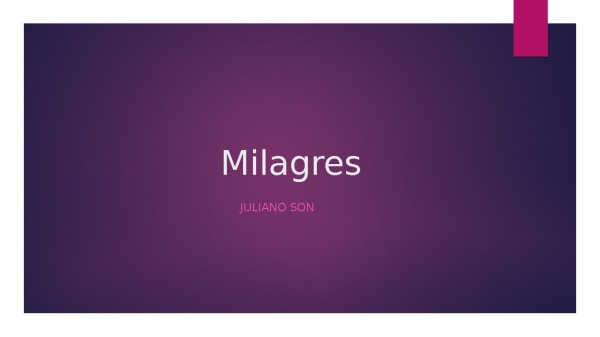 Milagres.pptx - página 1