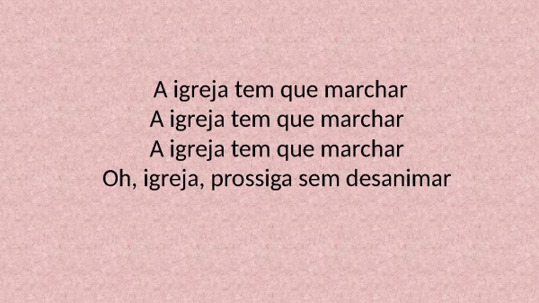 A igreja tem que marchar - página 18