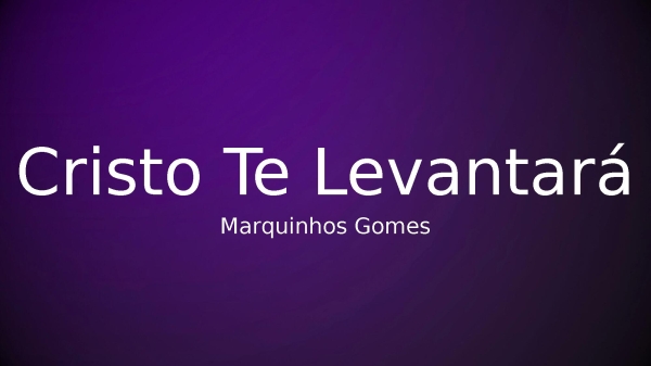 Cristo Te Levantará - página 1
