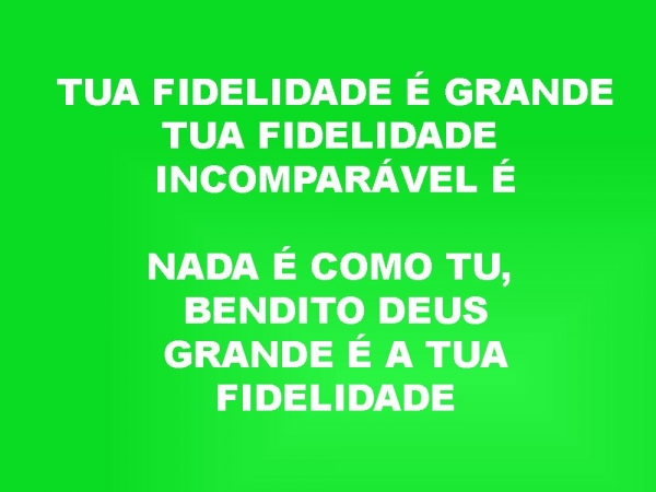 Tua fidelidade - página 2