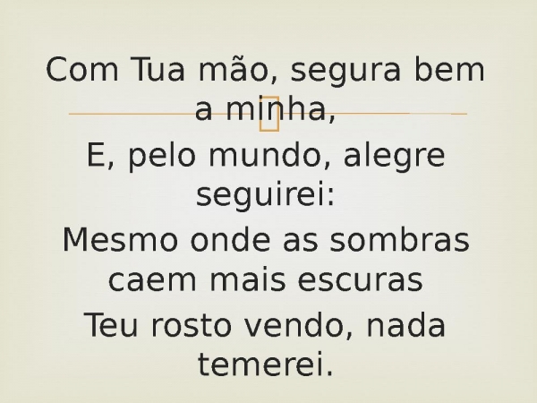 33 - Com Tua Mão Segura.pptx - página 4