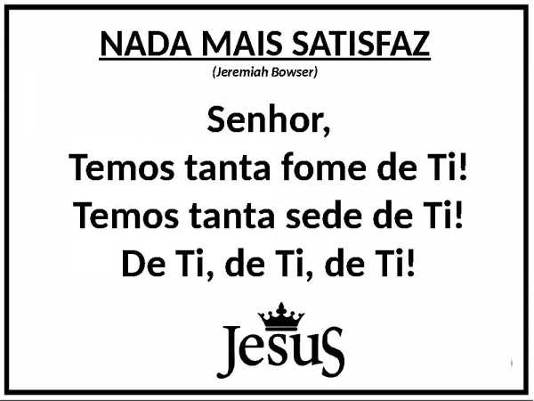 NADA MAIS SATISFAZ - página 1