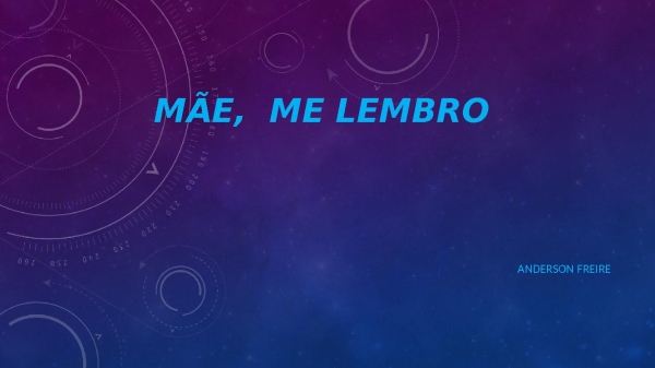Mãe, me lembro - Anderson freire - página 1