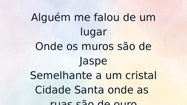 Vou Voar Para o Céu - Imagine  - Céu Lindo Céu - Vem Me Buscar - o Noivo (medley) - página 2