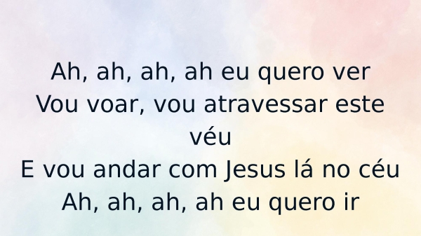Vou Voar Para o Céu - Imagine  - Céu Lindo Céu - Vem Me Buscar - o Noivo (medley) - página 11