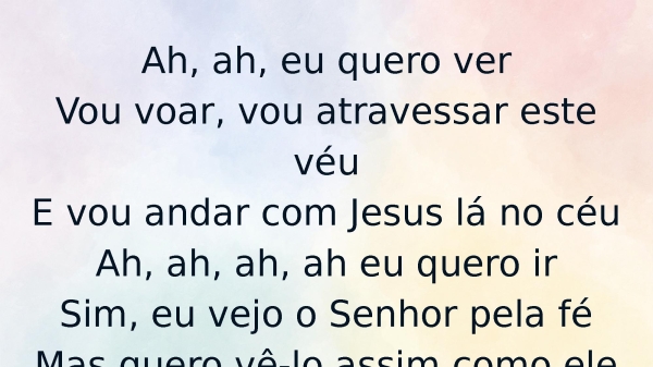 Vou Voar Para o Céu - Imagine  - Céu Lindo Céu - Vem Me Buscar - o Noivo (medley) - página 10
