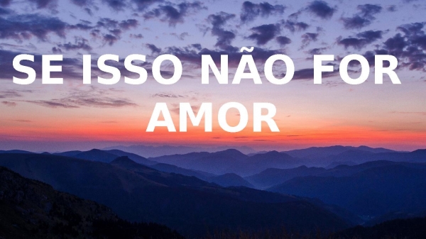 Se Isso Não For Amor - Louvor Aliança - página 1