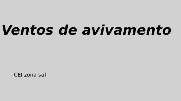 ventos de avivamento - CEI ZONA SUL - página 1