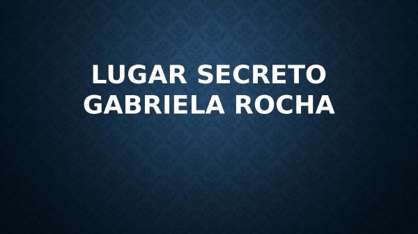 Lugar Secreto - página 1