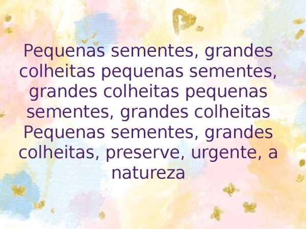 Pequenas sementes grandes colheitas - página 12
