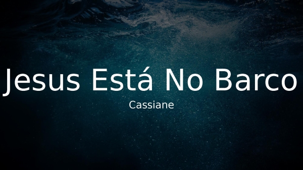 Jesus Está No Barco - página 1