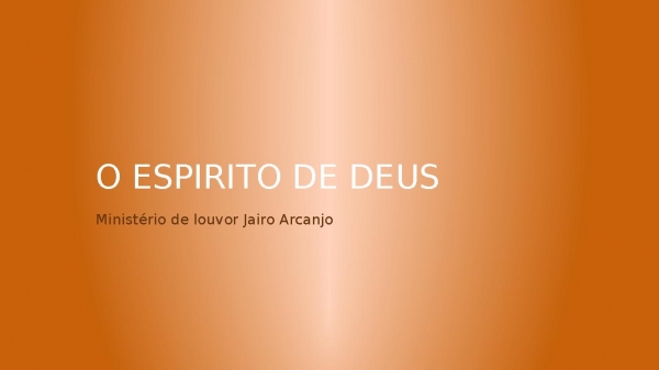 O Espirito de Deus - página 1