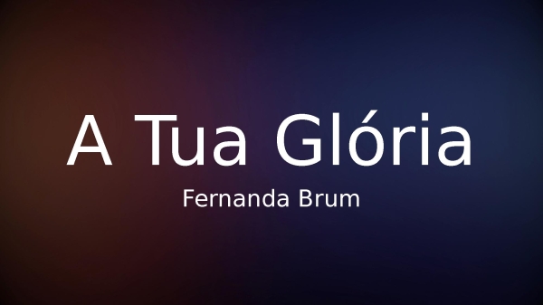 A Tua Glória - página 1