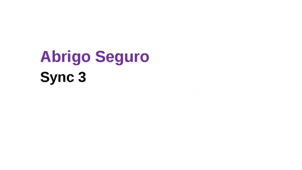 Abrigo seguro - Sync 3 - página 1