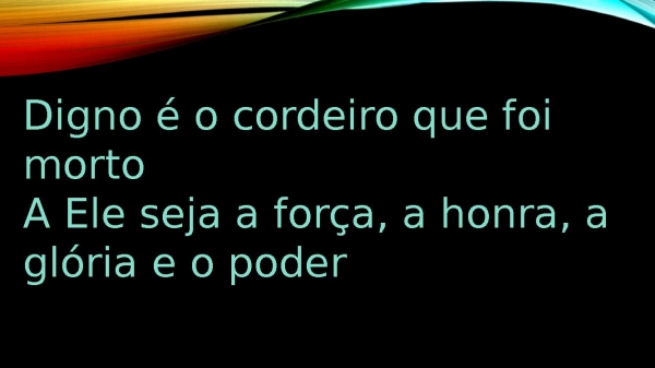 Digno é o cordeiro.pptx - página 14
