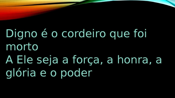 Digno é o cordeiro.pptx - página 10