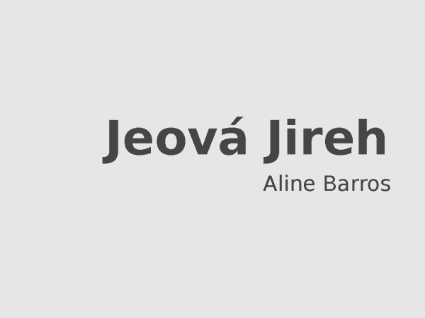 Jeová Jireh - página 1