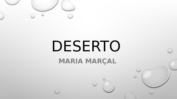 Deserto - página 1