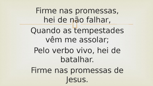 107 - Firme Nas Promessas.pptx - página 4