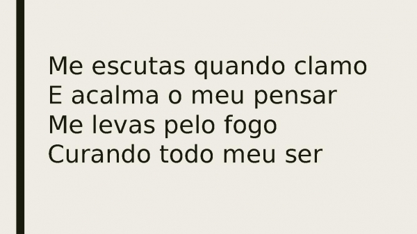 Creio que tu és a cura.pptx - página 5