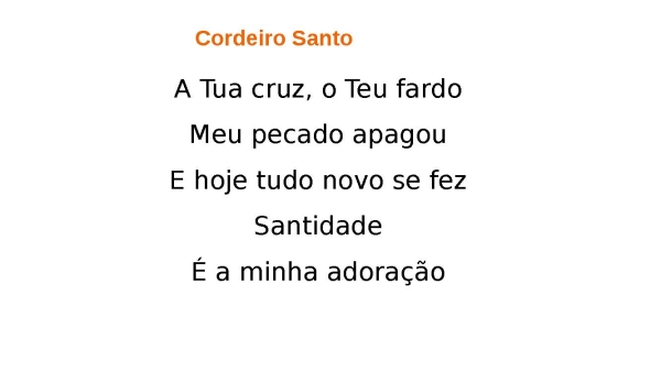 Cordeiro Santo - página 1