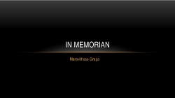 In Memorian