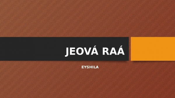 Jeová Raá - página 1