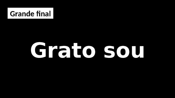 Letra - Grato sou - DROPS - página 20