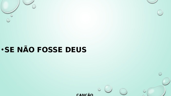Se não fosse Deus - página 1