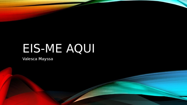 Eis-me Aqui - página 1