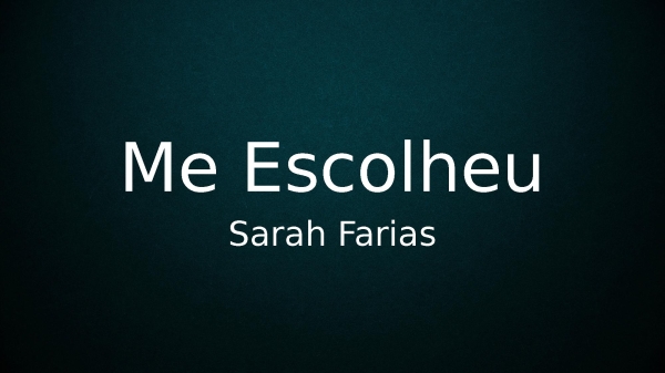 Me Escolheu - página 1