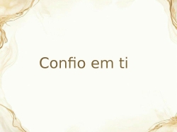 eu confio em ti