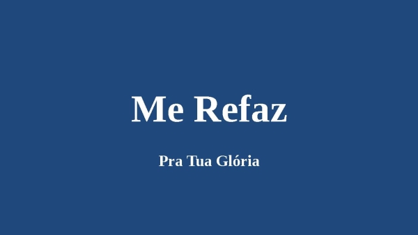 me refaz - página 1
