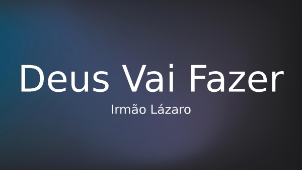 Deus Vai Fazer - página 1