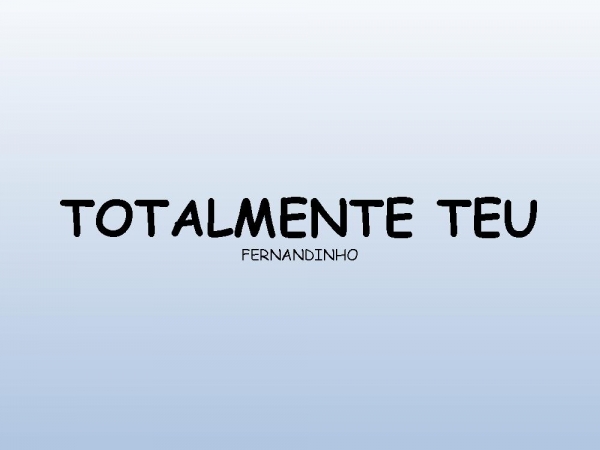 TOTALMENTE TEU - página 1