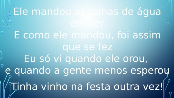 MILAGRE NA FESTA.pptx - página 7